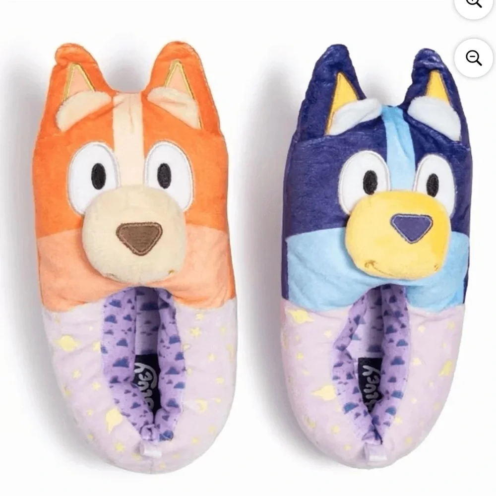 Bluey Toddler Girl Glow in The Dark Slipper Size 11-12